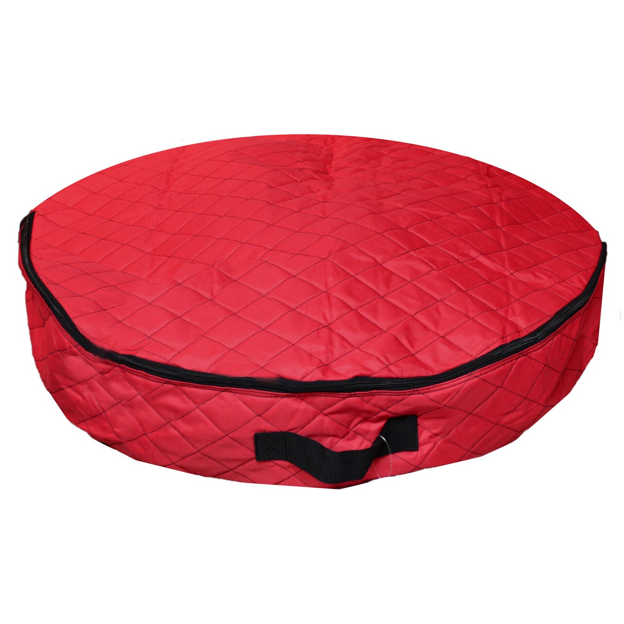 Simple Living 36” Red Premium Quilted Christmas Wreath Storage Bag